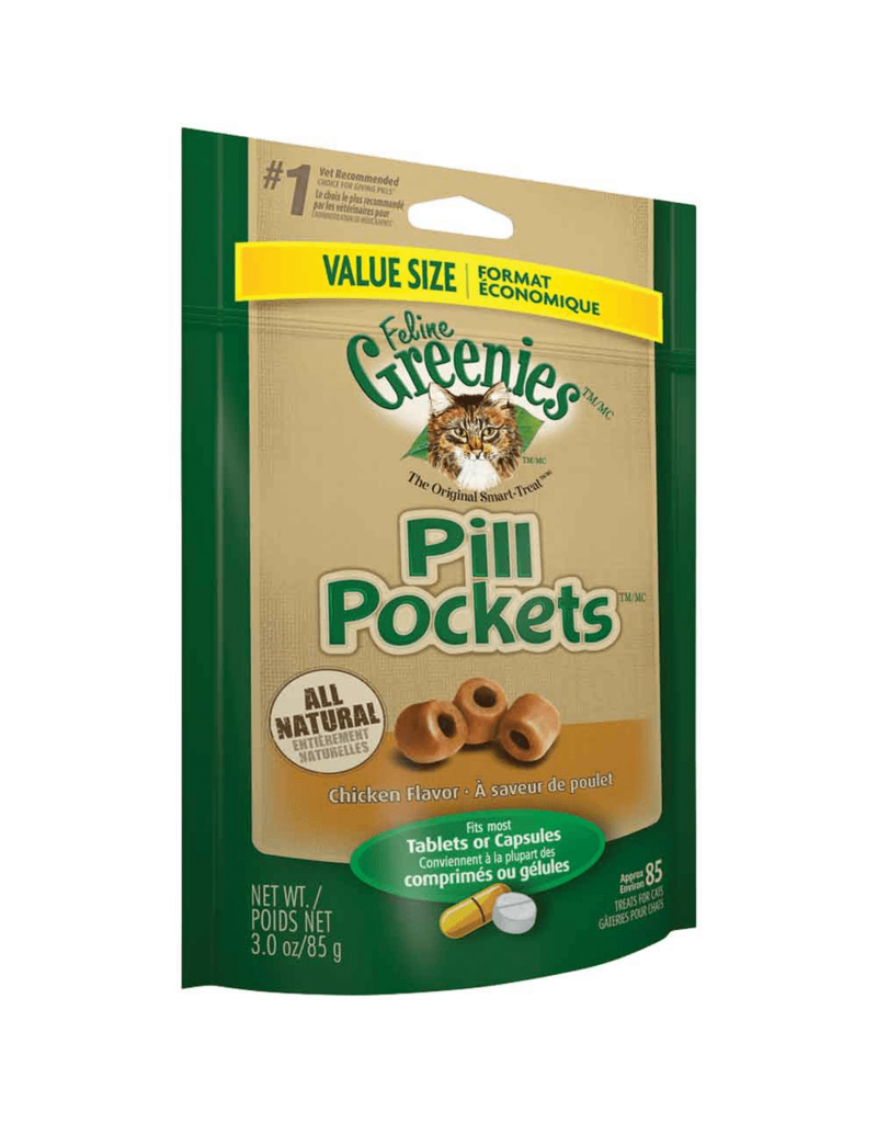 Greenies Greenies Pill Pockets Feline Chicken Flavor Cat Treats ( Value Sizes ) 3 oz. /  85 counts