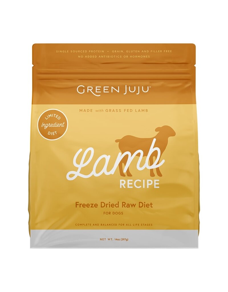 Green Juju Green JuJu Dog Freeze-Dried Raw Limited Ingredient Lamb 14oz
