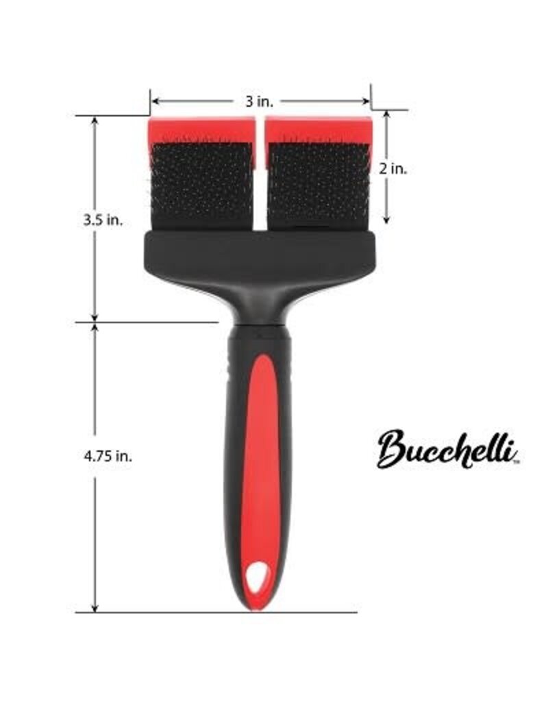 Bucchelli Double-Sided Soft Flexible Slicker Brush