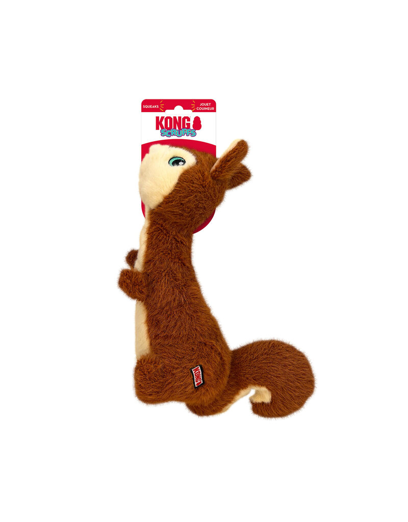 Kong Kong Scruffs Squirrel Dog Toy Medium / Large