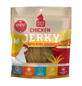 Plato Pet Treats Plato Dog Jerky Chicken With Bone Broth 7oz