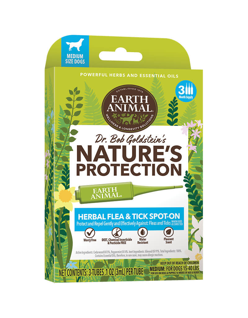Earth Animal Earth Animal Flea & Tick Spot On For Medium Dogs
