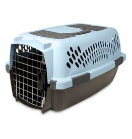 Petmate Petmate Portable Kennel For Dogs SMALL (19" X 13" X 10") Blue/Black  up to 10 lb.
