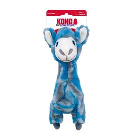 Kong Kong Low Stuff Stripes Llama Plush Dog Toy Medium