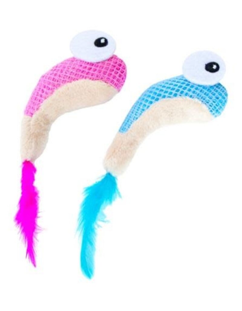 Outward Hound Catstages Dental Shrimpies Cat Toy 2 pack