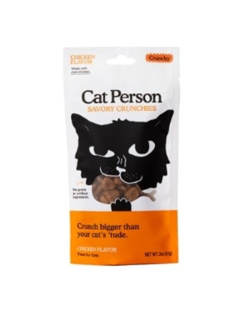 Cat Person Cat Person Cat CrunchiesTreat Chicken 2oz