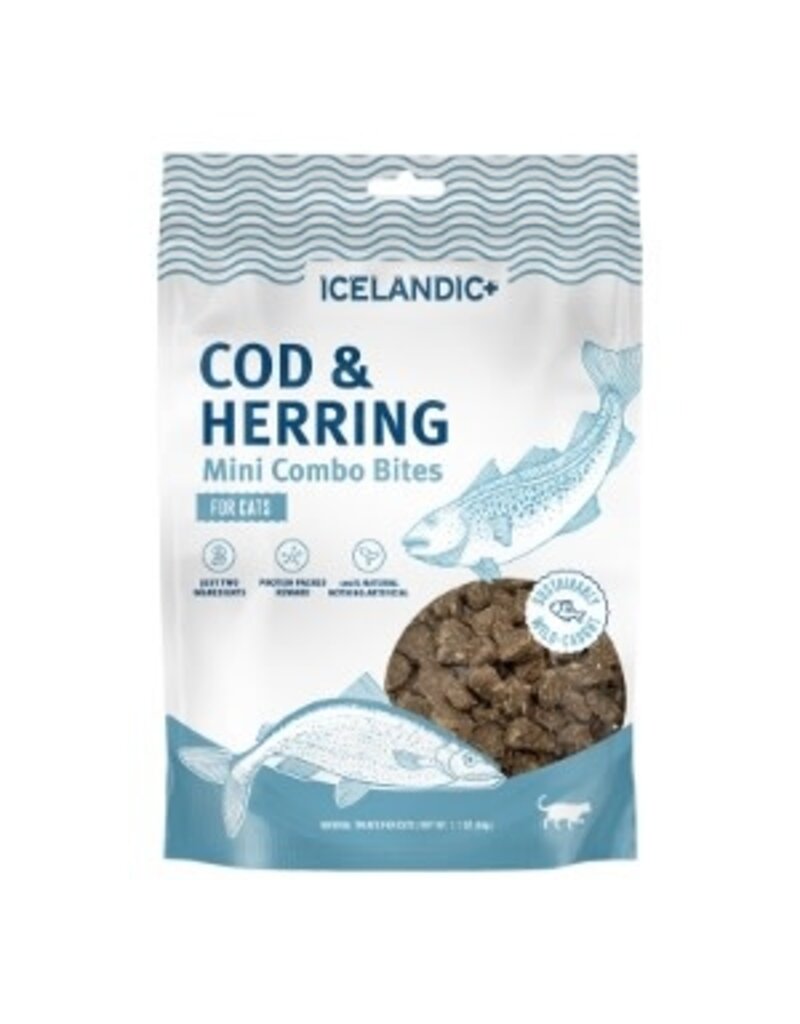 Icelandic Icelandic Cat Mini Cod & Herring Combo Bites 1.7oz