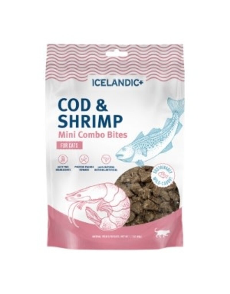 Icelandic Icelandic Cat Mini Cod & Shrimp Combo Bites 1.7oz