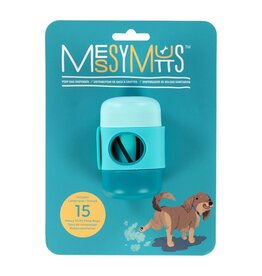 Messy Mutts Dog Waste Bag Holder With Strap Blue