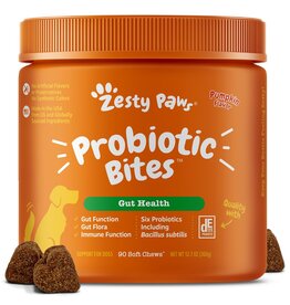 Zesty Paws Probiotic Bites Pumpkin Dog 90 ct