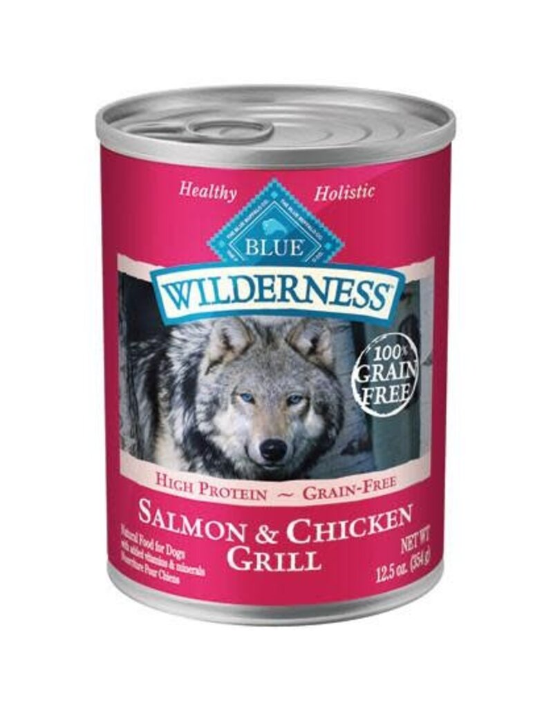 Blue Buffalo Blue Buffalo Wilderness Grain-Free Salmon & Chicken Grill Wet Dog Food- 12.5 OZ.