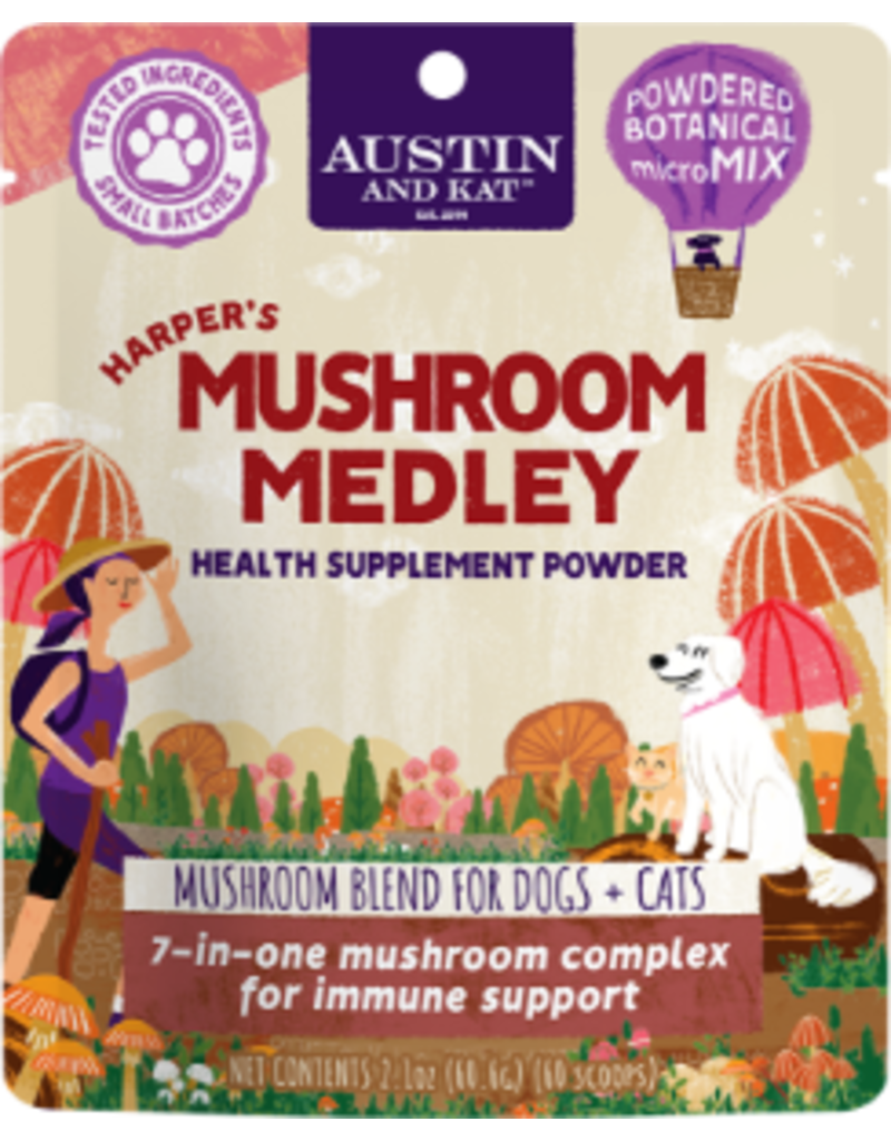 Austin & Kat Austin & Kat Dog Topper Harper's Mushroom Medly 60G