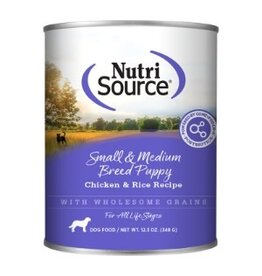 Nutrisource NutriSource Dog Small & Medium Breed Puppy Chicken & Rice 12.3oz