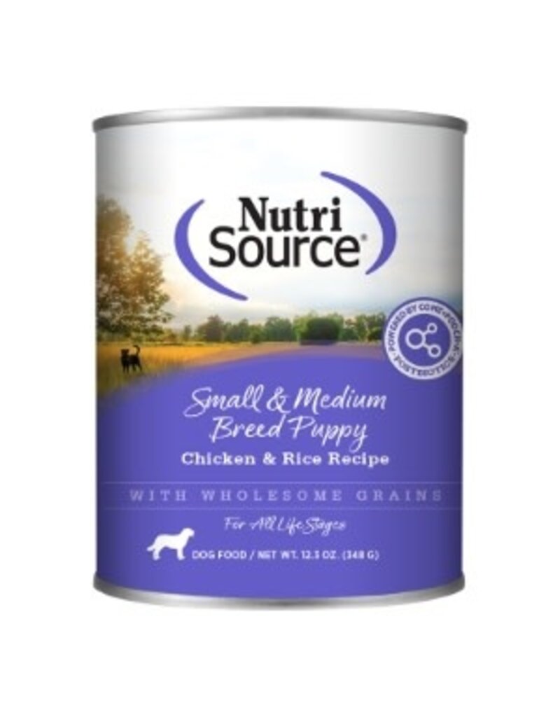 Nutrisource NutriSource Dog Small & Medium Breed Puppy Chicken & Rice 12.3oz