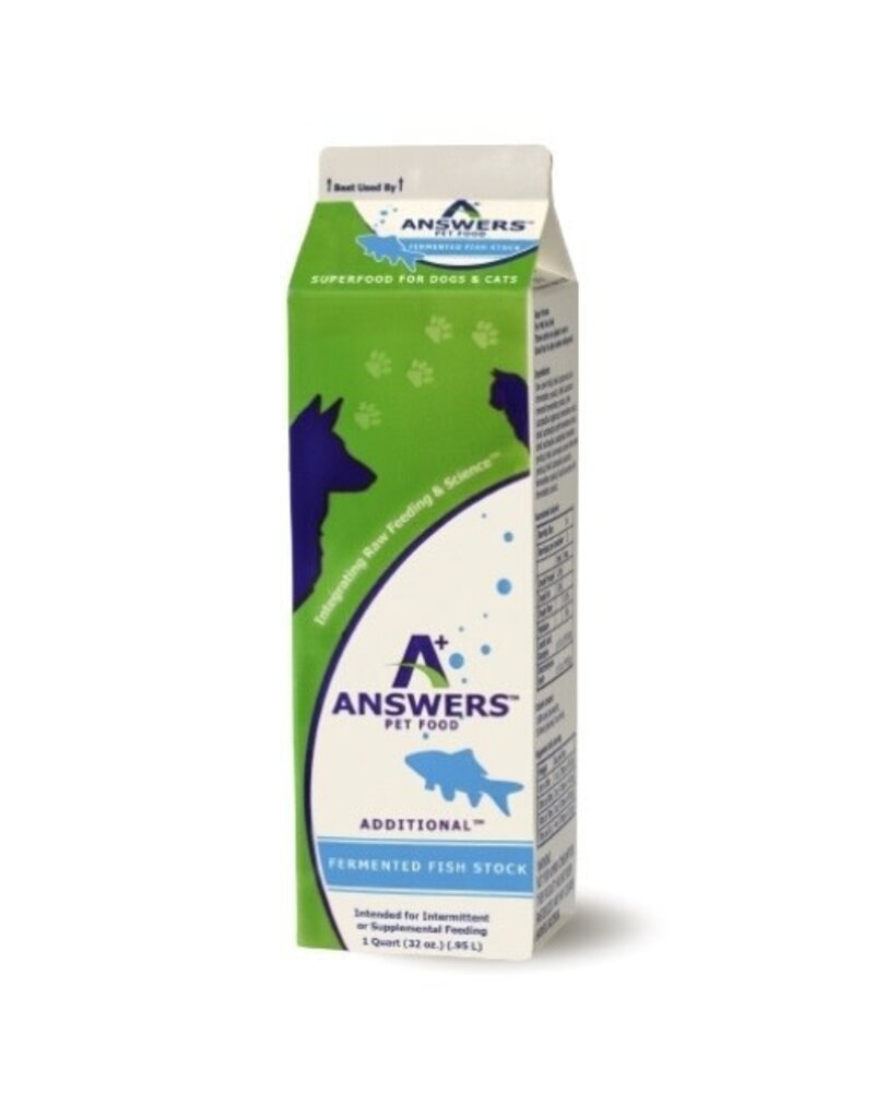 Answers Answers Dog Cat Frozen Additional Fish  Stock 1QT