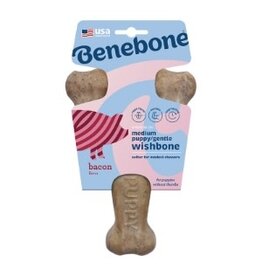 Benebone BENEBONE DOG BACON PUPPY WISHBONE, MEDIUM