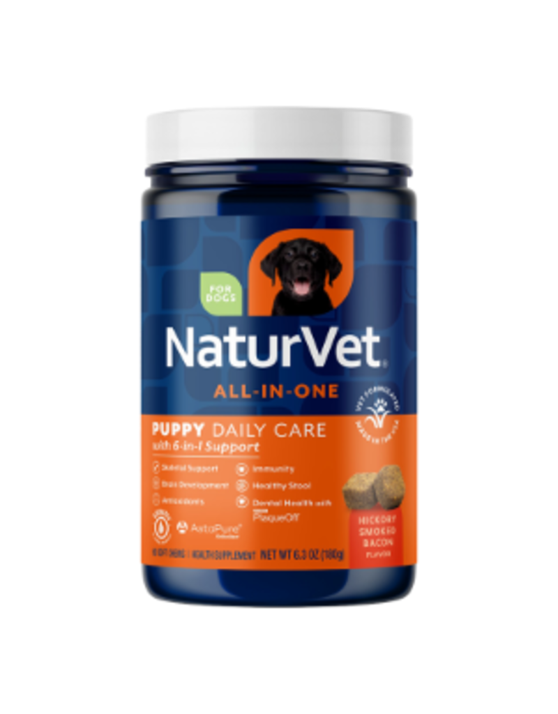 Nutri-Vet NATURVET DOG PUPPY DAILY CARE MULTI-BENEFIT SOFT CHEW 6-IN-1 SUPPORT 60CT