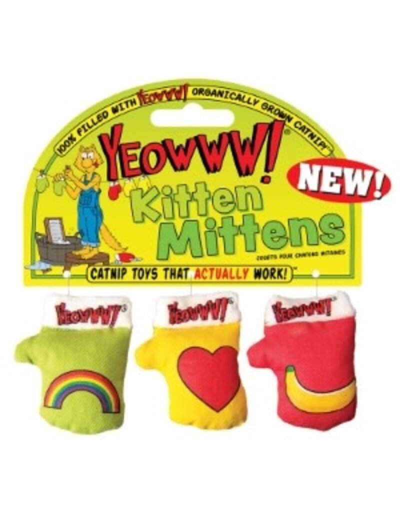 Yeowww YEOWWW! KITTEN MITTEN 3PK