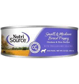 Nutrisource Nutrisource Chicken & Rice Small & Medium Puppy Cans 12 / 5.5oz