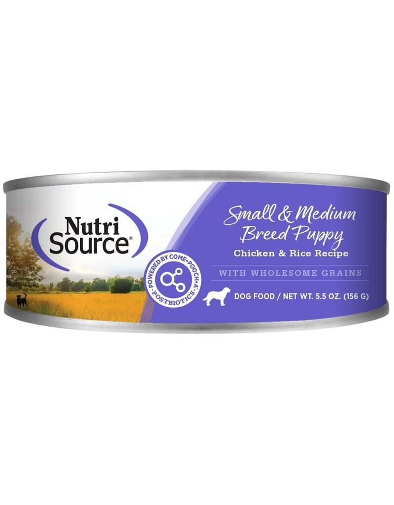 Nutrisource Nutrisource Chicken & Rice Small & Medium Puppy Cans 12 / 5.5oz