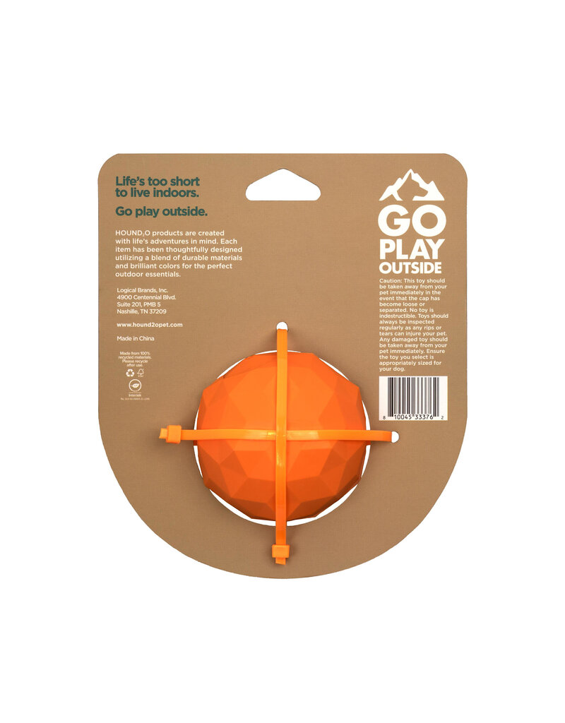 Playology Playology Hound2O Squeaky Fetch Ball Orange