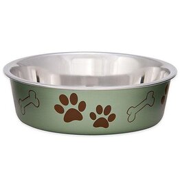 Loving Pets Loving Pets Metallic Bella Bowl Artichoke Medium