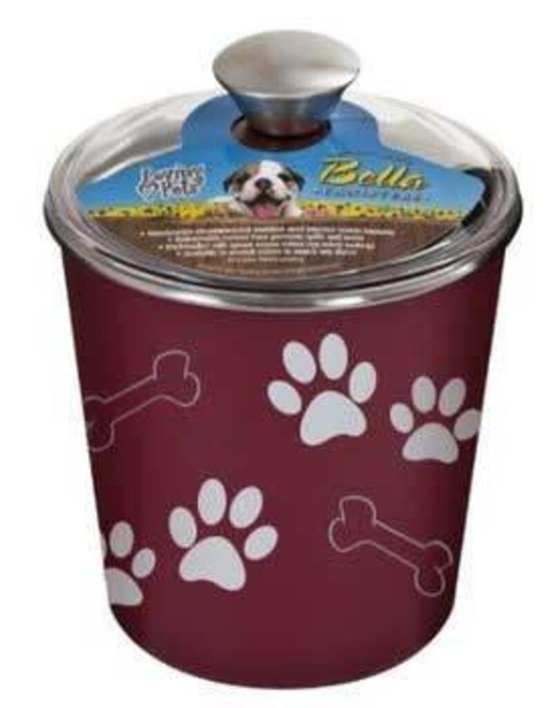 Loving Pets Loving Pets Bella Bowl Canister Merlot
