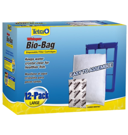 Tetra Whisper Bio-Bag Disposable Filter Cartridges Large 12 Pack