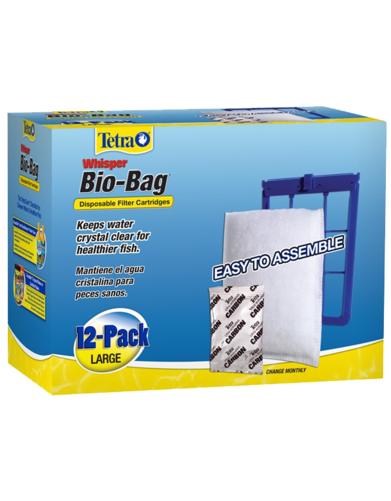 Tetra Tetra Whisper Bio-Bag Disposable Filter Cartridges Large 12 Pack