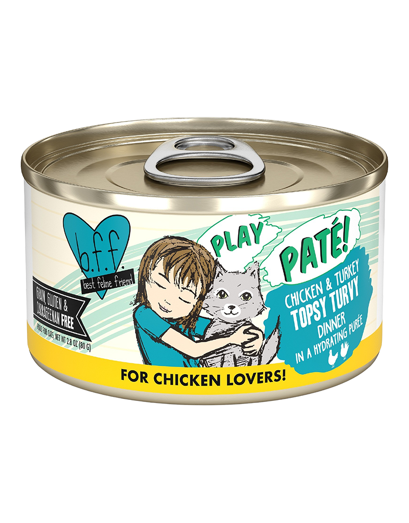 Weruva Weruva BFF Grain Free Topsy Turvy (Chicken & Turkey) Canned Cat Food 2.8oz