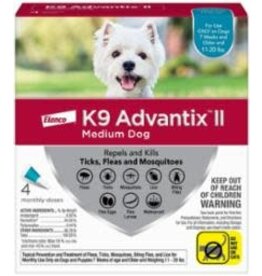 K9 Natural K9 Advantix II Flea Treatment Medium Dog Teal 4 Month Supply