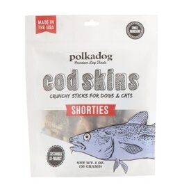 Polka Dog Bakery Dog Cod Skin Jerky Short 2oz