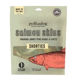 Polka Dog Bakery Dog Salmon Skin Jerky 3oz Pouch