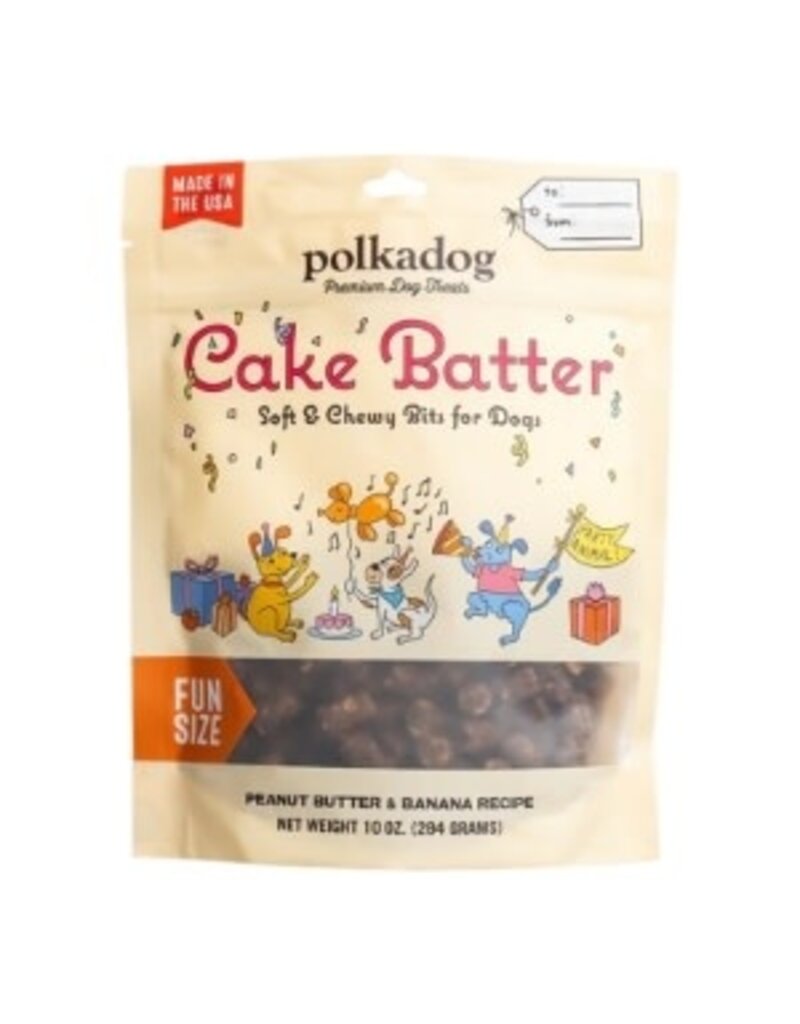 Polka Dog Bakery Dog Cake Batter Nuggets 10oz Pouch