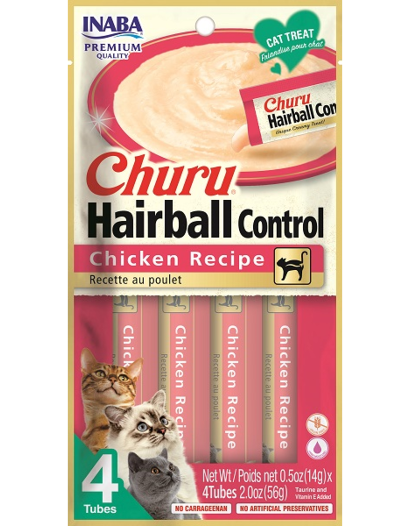 Inaba Inaba Churu Hairball Control Chicken Recipe Cat Treats 2oz