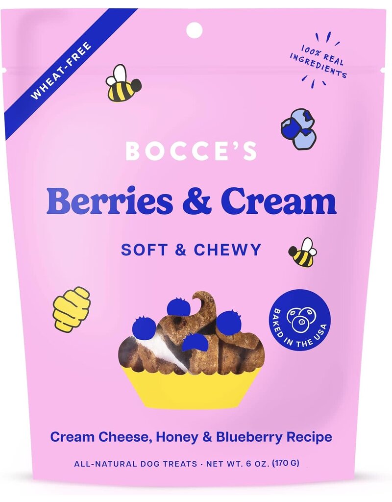 Bocce's Bakery Bocce's Bakery Berries & Cream Soft & Chewy Dog Treats 6oz