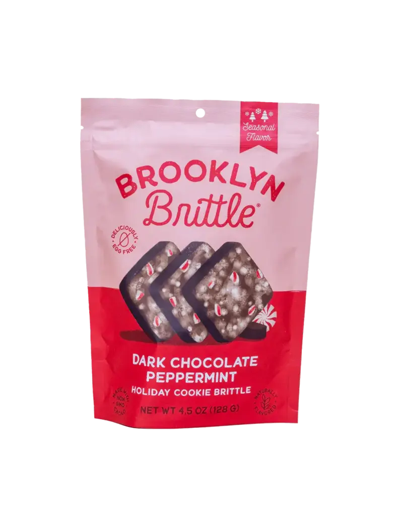 Brooklyn Brittle Cookies - Dark Chocolate Peppermint