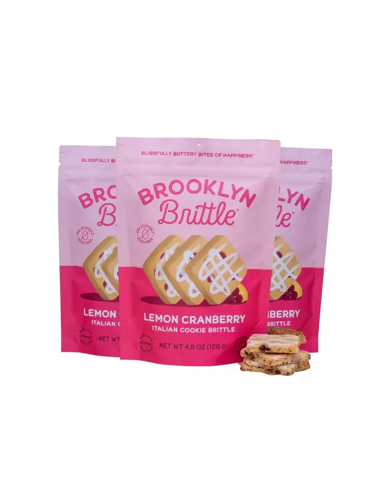 Brooklyn Brittle Cookies - Lemon Cranberry