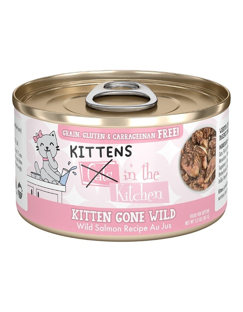 Weruva CATS IN THE KITCHEN CAT GRAIN FREE KITTEN GONE WILD SALMON RECIPE 3OZ - 12 PACK