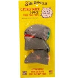 Mr.Daniel's Dr. DANIEL'S C CATNIP MICE 3pk