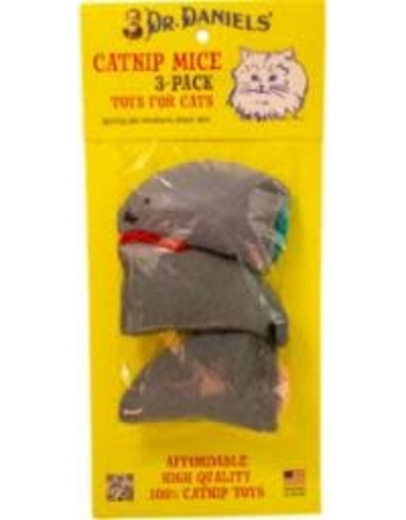 Mr.Daniel's Dr. DANIEL'S C CATNIP MICE 3pk