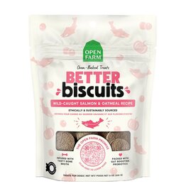Open Farm Open Farm Dog Better Biscuits Wild-Caught Salmon & Oatmeal Recipe Treats 8oz