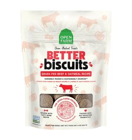 Open Farm Open Farm Dog Better Biscuits Grass-Fed Beef & Oatmeal Recipe Treats 8oz