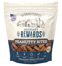 Wholesomes Rewards Wholesomes Rewards Peanutty Bites Biscuit Treats For Dogs 3LB