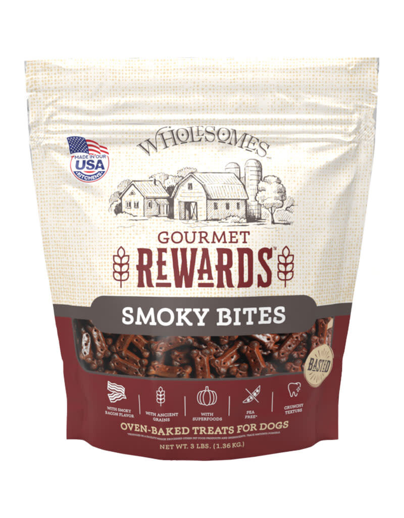 Wholesomes Rewards Wholesomes Rewards Smoky Bites Biscuit Treats For Dogs 3LB