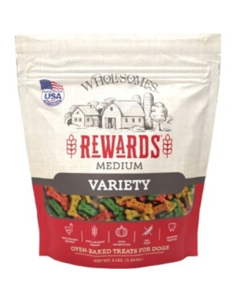 Wholesomes Rewards Wholesomes Rewards Medium Variety Biscuit Treats For Dogs 3LB
