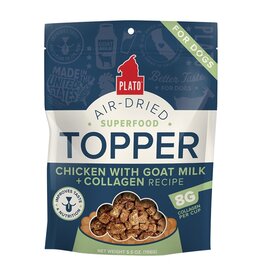 Plato Pet Treats Plato Dog Air-Dried Topper Chicken & Goat Milk 5.5oz