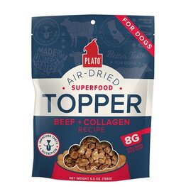 Plato Dog Plato Dog Grain Free Air-Dried Topper Beef 5.5oz