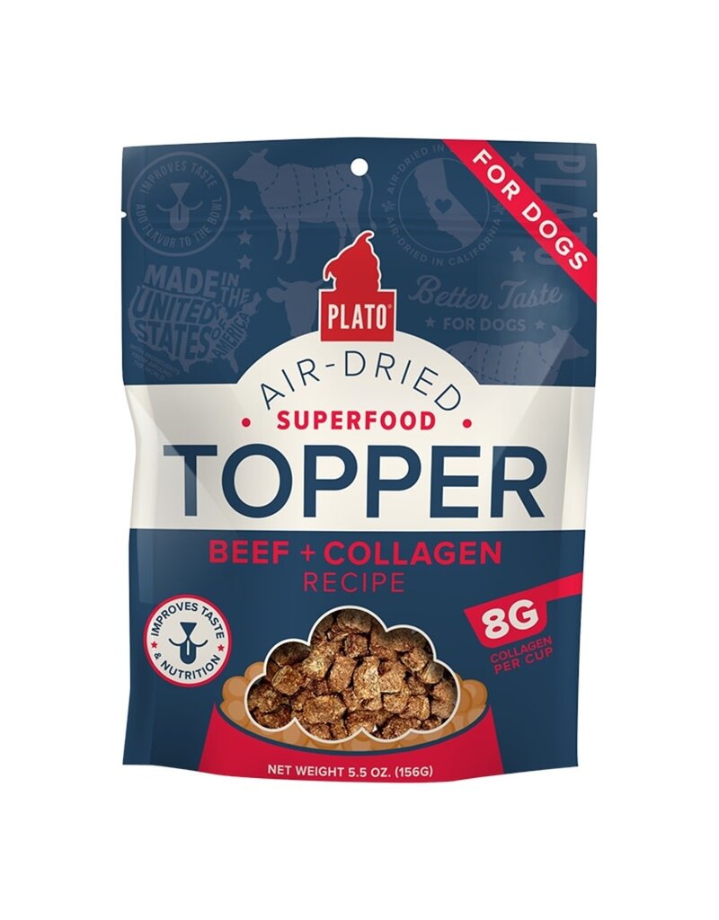 Plato Dog Plato Dog Grain Free Air-Dried Topper Beef 5.5oz