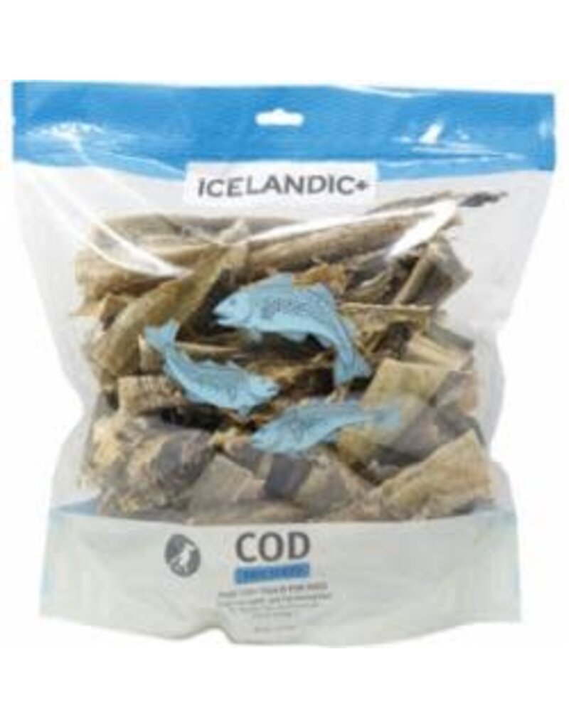 Icelandic Icelandic Plus Fish Treat Cod Skin Strip Pieces Dog 1 lb
